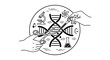© Nurdiansyah - Hands holding genetic engineering tools.