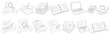 © Ophelia - Business and finance illustrations showing hands working with documents and office supplies