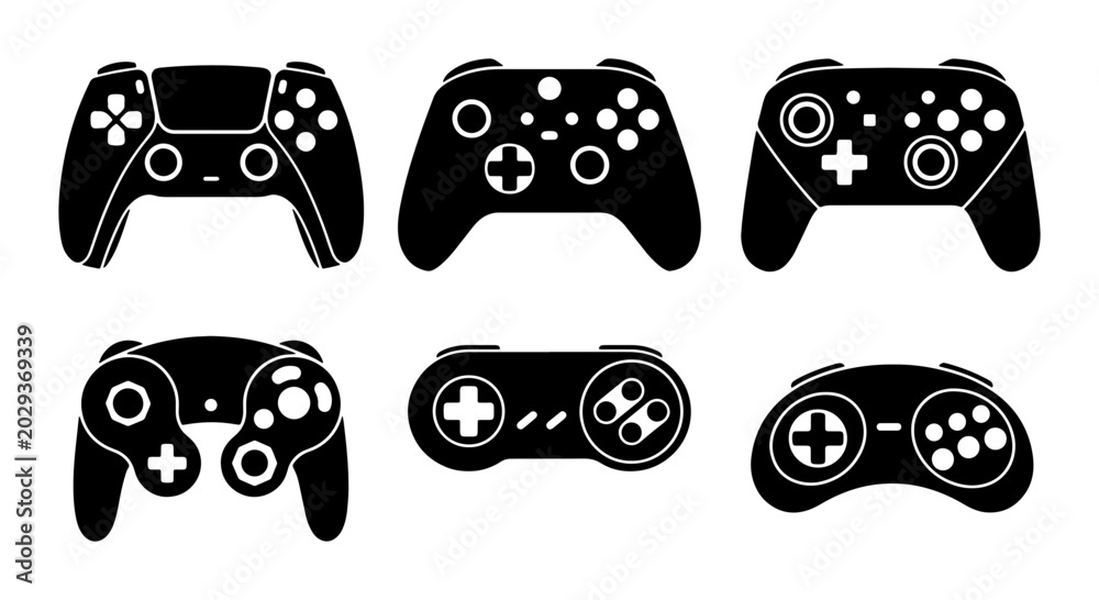 Video Game Controller Models Video Game Controllers, Gaming Joysticks, Digital Entertainment Input ...