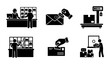 © Sourov - Postal Service Icons, Mail Delivery Icons, Shipping Icons, Post Office Icons, 6 Vector Graphics