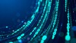 © 子材 冯 - Binary code streams in digital tunnel