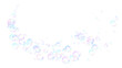 © AIDIN - soap bubbles wave trail isolated on transparent background, png curve foam bubbles cosmetics and beauty overlay design element