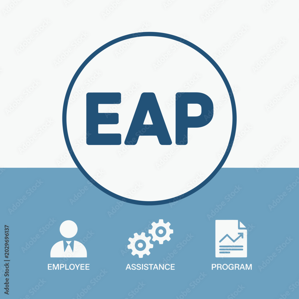 Eap Support Icon EAP employee assistance program logo and icons for business support ...