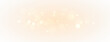 © Ihor - Abstract glowing stardust vector PNG with golden particles and magical sparkle lights, transparent background overlay, luxury glitter decoration for creative design use