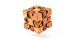 © Su - Wooden Interlocking Cube Puzzle Game