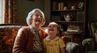 © youns - A great grandma playing with her great grandchildren
