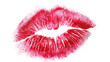 © Andrej - Red lipstick kiss mark imprint, isolated on transparent background