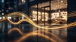© Umnat - Abstract glowing light trails over a blurred retail storefront representing the customer lifecycle.