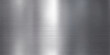 © QUALITY BOOST - A seamless brushed stainless steel metal plate with a polished silver texture features a smooth industrial surface and a reflective grey aluminum pattern