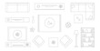 © Ravindu - Modern Living Room Furniture Top View Icon Set