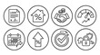 © Gunawan - Essential Vector SVG Outline Icons for Finance and Economy. This set showcases business growth, loan agreements, interest rates, and secure mortgage management symbols
