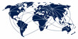 © Lap - Comprehensive global transit map with multiple curved lines representing international flight paths and transportation routes connecting major world hubs aviation transport logistics shipping