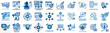 © Andi - flat vector icon AI in marketing (targeting ads) blue color