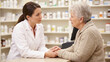 © moonguyen - Pharmacist consulting with senior female patient