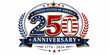 © Rumi Khan - United states of america 250th anniversary laurel wreath emblem
