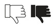 © Shuvro - Thumb down icon concept design set. Icon Element For Design