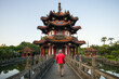 © Matteo Colombo - Man walking near pavilion, Taipei, Taiwan