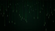 © LinearAndLoom - Cyberpunk Binary Code Falling Green Numbers Dark Background. Falling green binary code numbers on dark hacker background representing cyberpunk, programming, and digital data concepts.