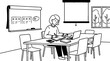 © Relama - Professional woman working in conference room with whiteboard