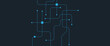© NATOK 2.0 - Abstract futuristic technology with crossed lines and dots geometric vector background