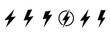 © Munna2 - Flash lightning bolt vector icon with electric energy symbols, power warning graphics, voltage sign elements, and modern technology illustration
