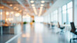 © Fx Studio - Blurred background of a bright modern open office interior with background interior workplace