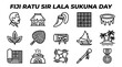 © Anita - Fiji Ratu Sir Lala Sukuna Day Icons