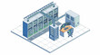 © AAN - Server Room Data Center Technology Rack Equipment Computer Network.