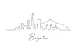 © Roman - Bogota city skyline hand drawnVector hand-drawn naive city skyline on a white background