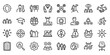 © Mediec - Headhunting Line Icon Set, Recruitment Hiring Vector Transparent Background