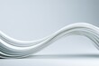 © Mailva - White paper sheets curving in a wave formation on a minimalist background in a macro shot for architectural design and branding