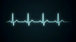 © Account - Heartbeat monitor line glowing teal on a dark background.