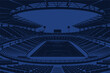 © Aprttidur - Blue football stadium illustration vector background for sport event world cup
