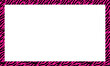 © FyfaMetarial - Pink Zebra Frame Border, Y2K Animal Print Photo Frame, pink aesthetic