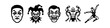 © Victor - Vintage Horror Circus Character Vector Icons