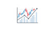 © 00adobestock27 - A vector graphic illustration of a stock market chart with an upward trend line and candlestick pattern