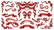 © Aan - Red and White Ribbon Design Element Set