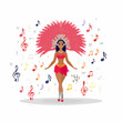 © faka - Carnival Dancer with Musical Notes