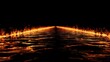 © feri - A fiery pathway stretches to a dark horizon