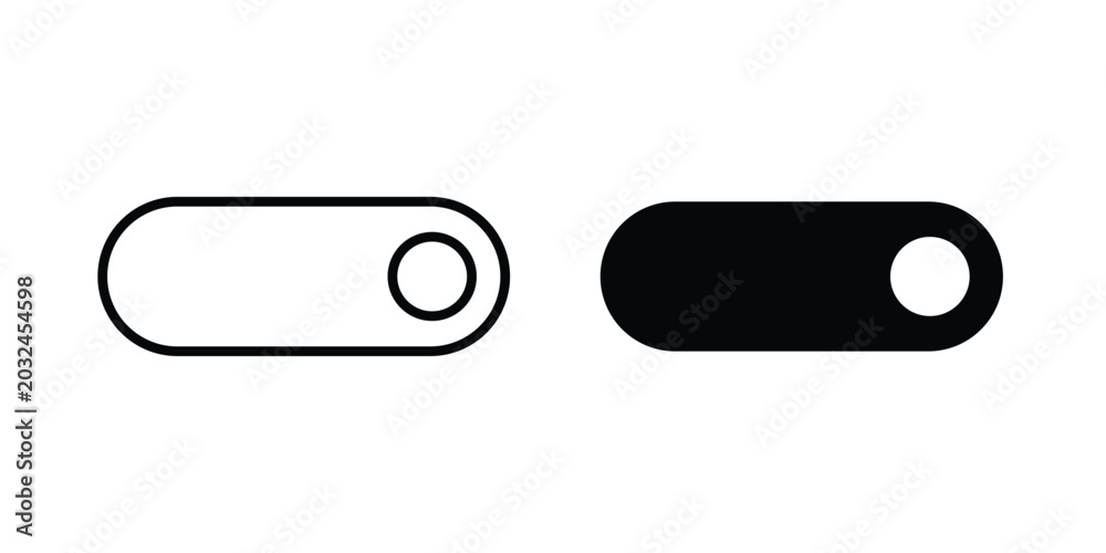 Switch icon concept pack in line and solid icons Stock Vector | Adobe Stock