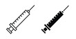 © Dingdong - Syringe icon symbol for web and ui. Vector icon