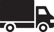 © MstRebeka - Box Truck Silhouette in Profile during Daytime Transport Logistics Vector Illustration