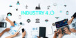 © InfiniteFlow - Modern Business Collaboration for Industry 4.0 with Digital Tools and Technology Integration for Enhanced Productivity and Efficiency in Work Environment Haptic.