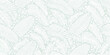 © Ramendranath - seamless repeating pattern of stylized fern leaves in soft mint green