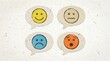 © Rasel - Hand drawn emotion faces showing various expressions