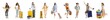 © Pixel-Shot - Collage of young travelers on white background