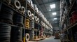 © 21graphic - Industrial Warehouse Storage of Large Wire or Cable Spools - Photo-realistic