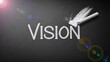 © Zee - Vision concept with chalk and typography representing future goals