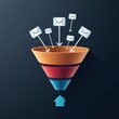 © Shamim - Marketing Funnel with Email Incoming