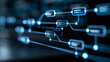 © Nataliya - Close-up of an AI agentic workflow automation interface showing agent nodes and data processing triggers, agentic AI concept, autonomous agent photography, workflow database